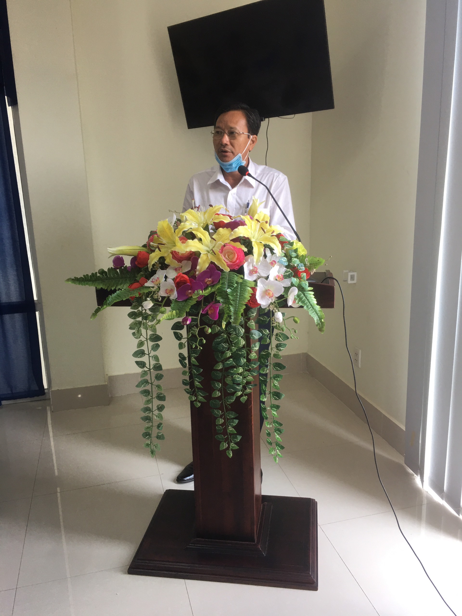 Đồng chí Lê Văn Vui – Chủ tịch HĐQT Công ty phát biểu chỉ đạo Hội nghị